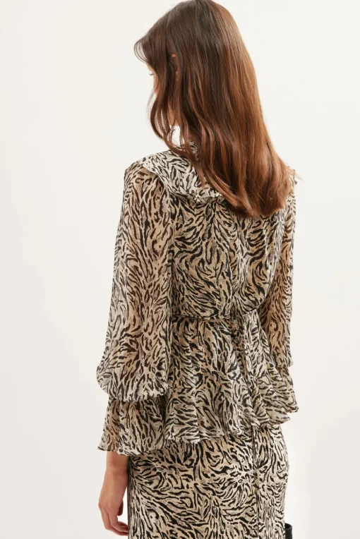 RIXO Ami Silk Blouse^ Tops|Co-Ords