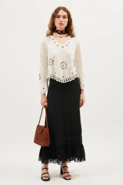 RIXO Annalisa Cotton Top^ Tops