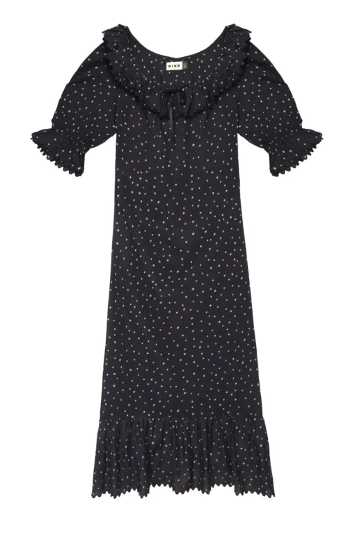 RIXO Aprilia Cotton Midi Dress^ Loungewear|Dresses