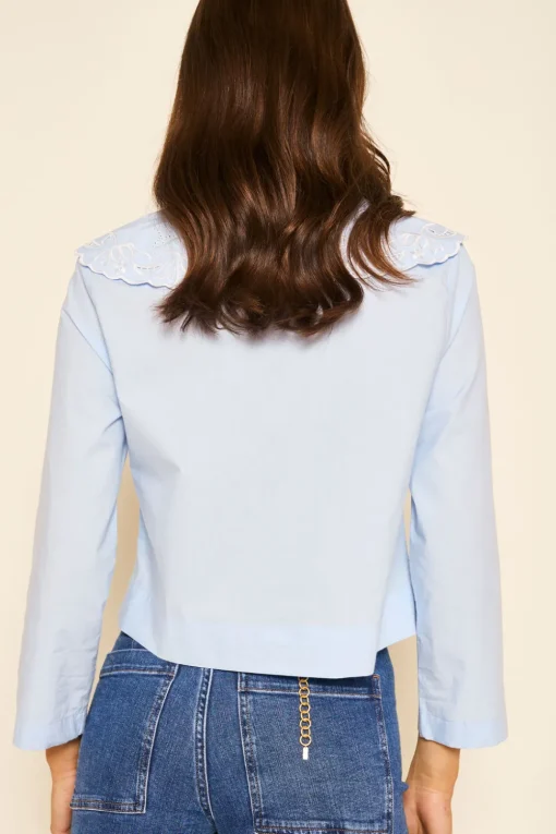 RIXO Elettrice Cotton Top^ Tops