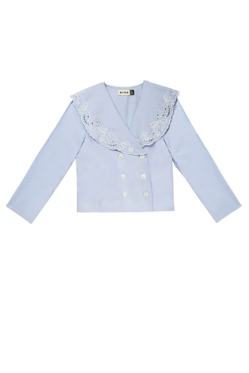 RIXO Elettrice Cotton Top^ Tops