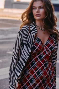RIXO Havan Silk Shirt^ Tops