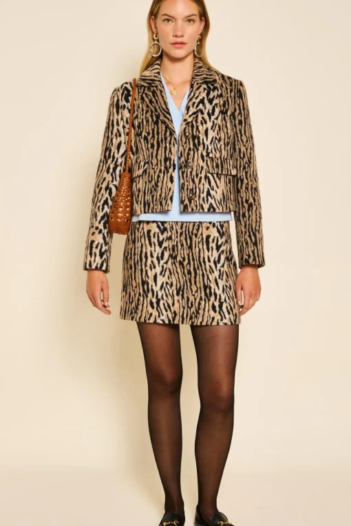 RIXO Mariah Leopard Mini Skirt^ Skirts|Co-Ords