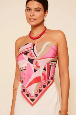 RIXO Menno Silk Scarf^ Tops