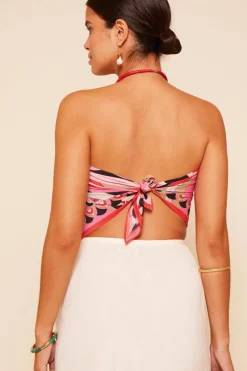 RIXO Menno Silk Scarf^ Tops