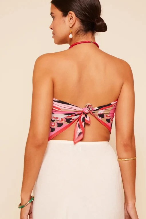 RIXO Menno Silk Scarf^ Tops
