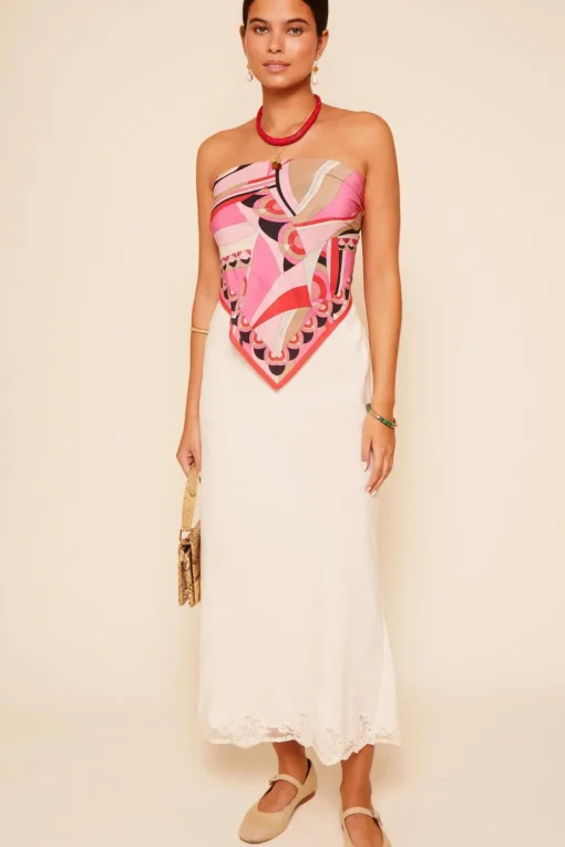 RIXO Menno Silk Scarf^ Tops