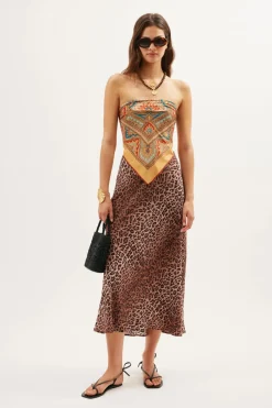 RIXO Menno Silk Scarf^ Tops