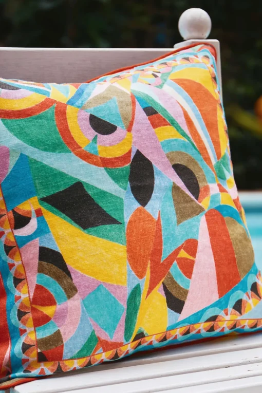 RIXO Romilly Linen and Cotton-Blend Cushion Cover^ Homeware