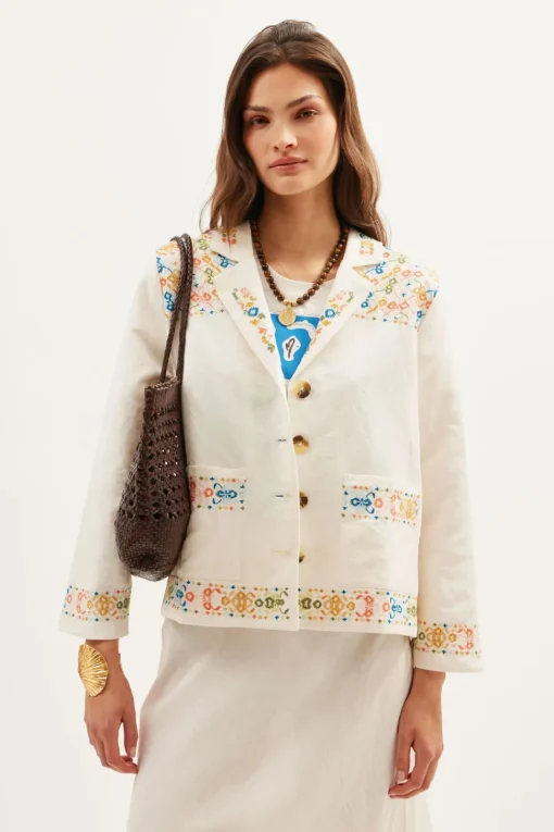 RIXO Taya Embroidered Jacket^ Coats And Jackets