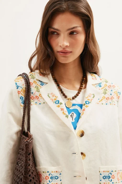 RIXO Taya Embroidered Jacket^ Coats And Jackets